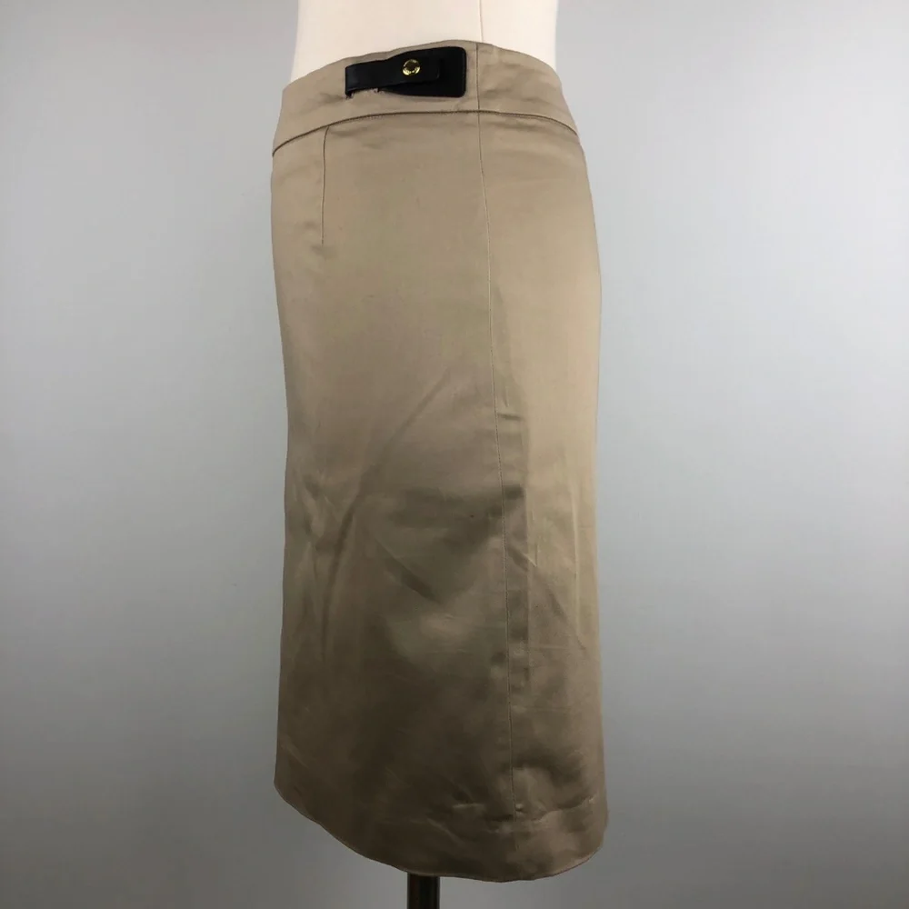 Calvin Klein Khaki Pencil Skirt Size 2P